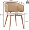 A diagram showing the dimensions of a chair. Produktbild-Vorschau