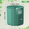 JOIEYOU Tonneau d'eau de pluie en PVC 750 litres Tonneau Voir les images du produit 2