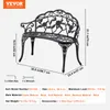 VEVOR Gartenbank Terrassenbank aus Metall, 987 mm Parkbank Produktbild-Vorschau 7