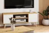 Mobile TV Focus 135 cm in rovere Artisan bianco – piano in Anteprima dell’immagine prodotto 3