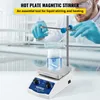 A scientist in a lab setting using a hot plate magnetic stirrer. Voir les images du produit