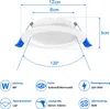 XMTECH 20X 9W LED vestavný reflektor Studená bílá stropní Náhled obrázku produktu 2