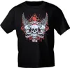 T-Shirt mit Print Totenkopf Skull Life is to short - 10223 Produktbild-Vorschau 1