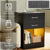 2er Set LED Nachttisch mit Steckdose & USB, 2 Schubladen Produktbild-Vorschau 6