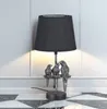 Formano Antik-silberfarbene Papageienlampe mit schwarzem Produktbild-Vorschau 1