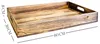 Serviertablett in geflammt 60x40x8cm Holztablett Produktbild-Vorschau 4
