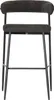 2er-Set Barhocker aus grauem Stoff THEA Produktbild-Vorschau 4