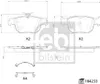 Febi Bremsbeläge Satz Hinten Bremsklötze für VW Golf VIII Produktbild-Vorschau 2