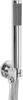 A chrome shower head and hose assembly mounted on a wall bracket. Anteprima dell’immagine prodotto