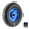 Roue de brouette KADAX 390 x 90 mm avec axe, pneu à air Voir les images du produit 2