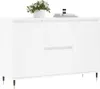 vidaXL Příborník bílý 101,5x35x70 cm Materiál na bázi dřeva Náhled obrázku produktu 3
