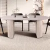 Ovaler Esstisch Lagos - 200x100x76cm - Travertin Produktbild-Vorschau 2