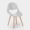 Stühle für Küche und Bar Polypropylen Holz Modernes Design Produktbild-Vorschau 3