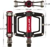 GUB GC010 Fahrradpedale Fahrrad Stahl/Aluminium Pedale 9/16 Produktbild-Vorschau 3