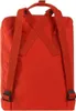 The back view of an orange backpack. Produktbild-Vorschau