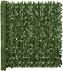 vidaXL Balkonová zástěna s tmavě zelenými listy 400x150 cm Náhled obrázku produktu 5