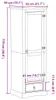 vidaXL Kleiderschrank Corona 55x50x170 cm Massivholz Kiefer Produktbild-Vorschau 8