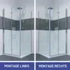 IMPTS Duschkabine 80 x 70 cm Eckeinstieg Duschtür Eckdushe Produktbild-Vorschau 12