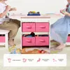 Yorbay Kindertisch mit 2 Stühle, Kindertisch mit Stauraum , Produktbild-Vorschau 2