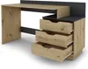 byliving Schreibtisch BELFAST, Artisan Eiche - Anthrazit, Produktbild-Vorschau 6