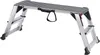 A silver and black folding work platform against a white background. Podgląd zdjęcia produktu