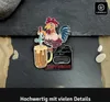 LANOLU Flaschenöffner lustig 3-set, POLIZEI-Kelle, Granate Produktbild-Vorschau 5