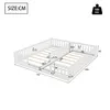 Merax Kinderbett 2× 90x200 cm, Massivholzbett mit Gitter, Produktbild-Vorschau 5