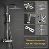 A collage of images showcasing a shower system with various features and components. Anteprima dell’immagine prodotto