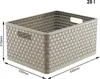 Cesto portaoggetti "Country" 28 l cappuccino 43 x 33 x 21,5 Anteprima dell’immagine prodotto 3