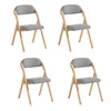 SoBuy Chaise pliante en bois rembourrée Lot de 4 Chaise de Voir les images du produit 1