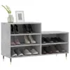 The Living Store Schuhregal Betongrau 102x36x60 cm Produktbild-Vorschau 4