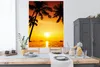 MuchoWow® Poster Palme - Sonnenuntergang - Strand - Orange Produktbild-Vorschau 3