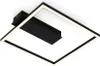 A modern square LED ceiling light with a black frame and a central black element, shown against a white background. Náhľad obrázku produktu