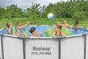 People playing in an outdoor swimming pool. Produktbild-Vorschau