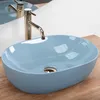 Umywalka nablatowa Rea LISA L.BLUE SHINY Podgląd zdjęcia produktu 3