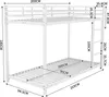 Flieks Etagenbett 90x200cm mit Rausfallschutz, Kinderbett Produktbild-Vorschau 7