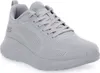 A single gray Skechers Bobs Sport Squad Chaos women's training shoe is shown against a white background. Voir les images du produit