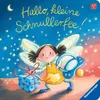 A cartoon illustration of a fairy holding a gift and a pacifier, with stars and a moon in the background. Voir les images du produit