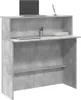 Biurko recepcyjne betonowe szare 100x50x103,5 cm drewno Podgląd zdjęcia produktu 2