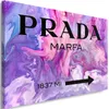 Toile avec sous-titres violet 90x60 cm Feeby tableau mural Voir les images du produit 1