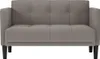 vidaXL Zweisitzer-Sofa Taupe 111 cm Stoff Produktbild-Vorschau 3