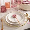 HOMLA Talerz GOLDEN BALLS szklany 33 cm Podgląd zdjęcia produktu 5