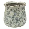 Clayre & Eef Doniczka Ø 15x14 cm Szaro-beżowe ceramiczne Podgląd zdjęcia produktu 1
