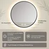 MCURO Badspiegel mit Beleuchtung, Rund 50cm, Lichtspiegel 3 Produktbild-Vorschau 2