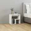 vidaXL Nachttische 2 Stk. Weiß 40x30x40 cm Holzwerkstoff Produktbild-Vorschau 3