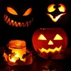 com-four® 2x LED-pompoenlamp voor Halloween - Productafbeelding-voorbeeld 3