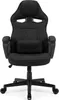 A black gaming chair is shown from the front against a white background. Náhled obrázku produktu