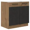 Vigo Unterschrank 80 cm Eiche Lancelot Matera Grau Produktbild-Vorschau 1
