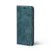 A teal-colored flip case for a Google Pixel 7 Pro phone, shown from the side. Produktbild-Vorschau