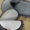 Pantofle s otevřenou špičkou, měkké, jednobarevné, šedé, Náhled obrázku produktu 2
